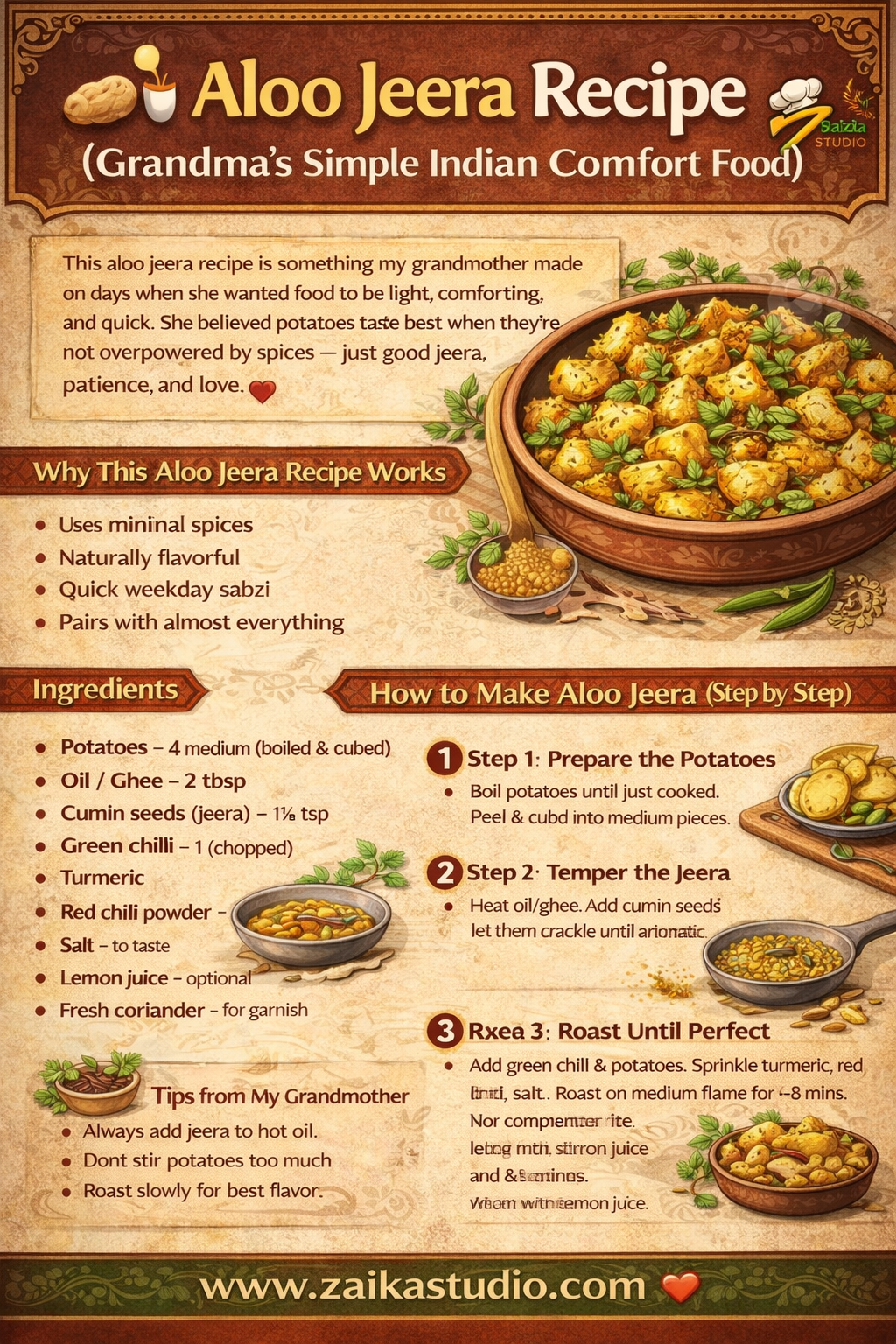 Aloo Jeera Recipe
