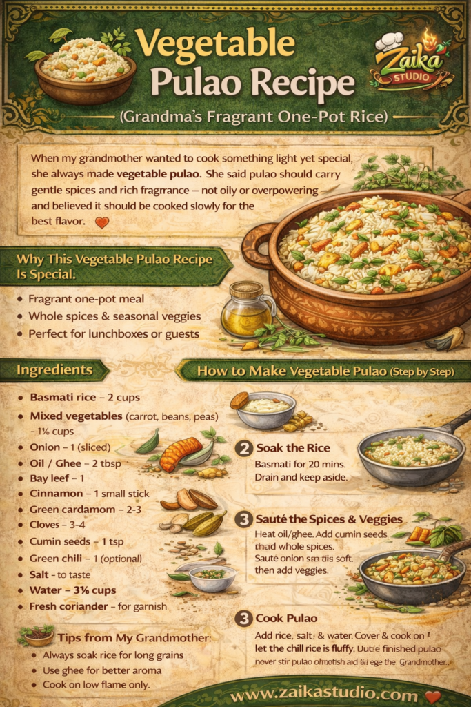 Vegetable Pulao Recipe